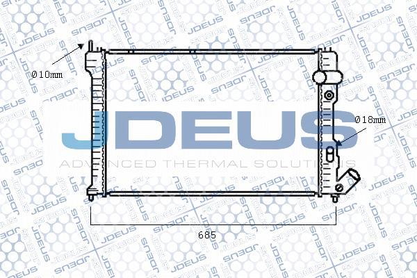 Jdeus M-0070600 - Radiator, mühərrikin soyudulması furqanavto.az