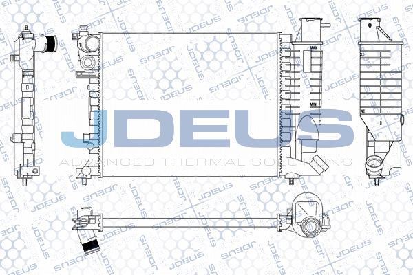 Jdeus M-0070670 - Radiator, mühərrikin soyudulması furqanavto.az