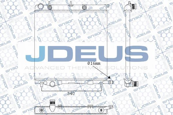 Jdeus M-0070090 - Radiator, mühərrikin soyudulması furqanavto.az