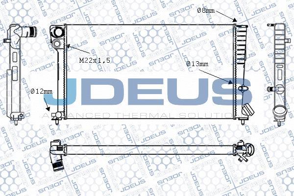 Jdeus M-0070130 - Radiator, mühərrikin soyudulması furqanavto.az