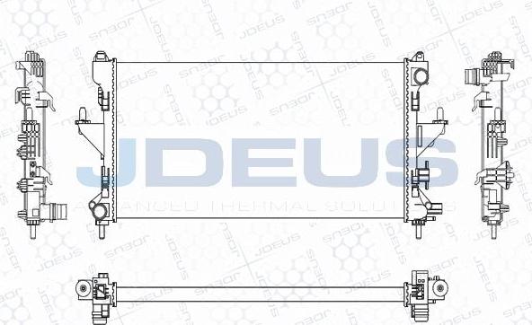 Jdeus M-0070230 - Radiator, mühərrikin soyudulması furqanavto.az