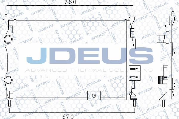 Jdeus M-0190140 - Radiator, mühərrikin soyudulması furqanavto.az