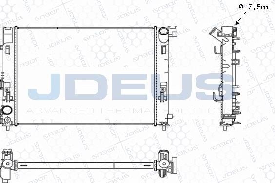 Jdeus M-0190880 - Radiator, mühərrikin soyudulması furqanavto.az