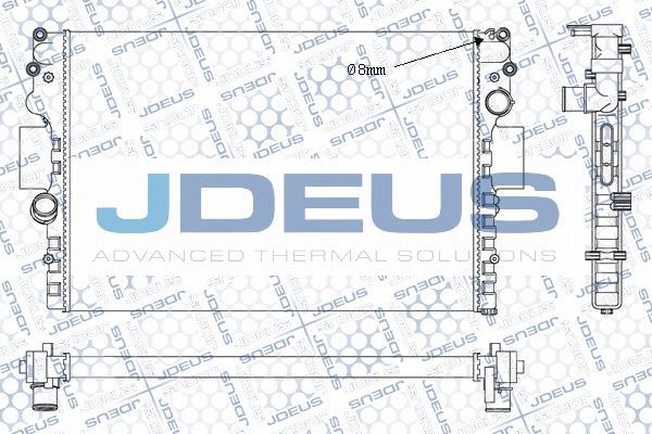 Jdeus M-0140041 - Radiator, mühərrikin soyudulması furqanavto.az