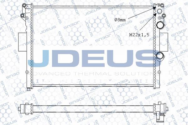 Jdeus M-0140011 - Radiator, mühərrikin soyudulması furqanavto.az