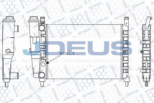 Jdeus M-0110410 - Radiator, mühərrikin soyudulması furqanavto.az