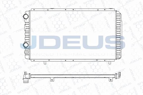 Jdeus M-0110180 - Radiator, mühərrikin soyudulması furqanavto.az