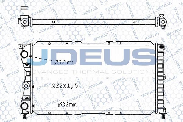 Jdeus M-0110120 - Radiator, mühərrikin soyudulması furqanavto.az