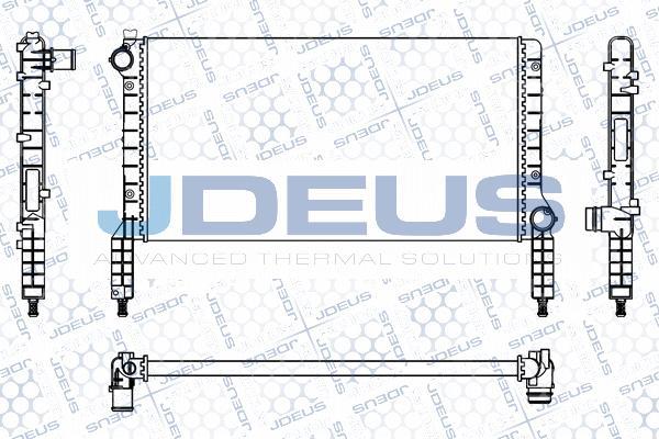 Jdeus M-0110820 - Radiator, mühərrikin soyudulması furqanavto.az