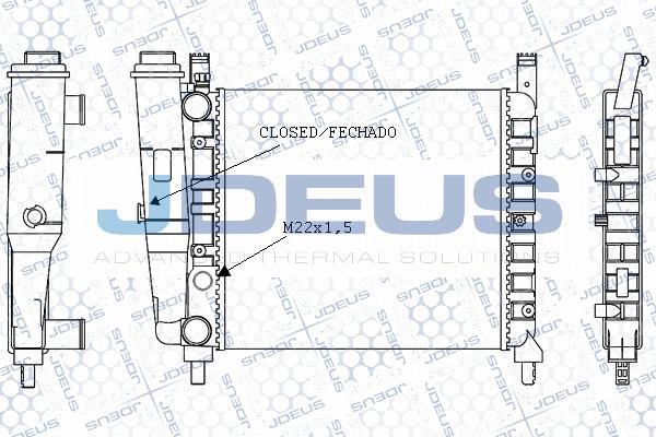 Jdeus M-0110390 - Radiator, mühərrikin soyudulması furqanavto.az