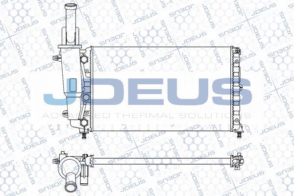 Jdeus M-0110310 - Radiator, mühərrikin soyudulması furqanavto.az