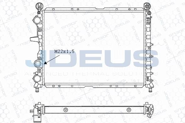 Jdeus M-0110230 - Radiator, mühərrikin soyudulması furqanavto.az