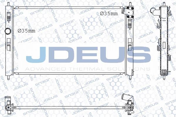 Jdeus M-0180540 - Radiator, mühərrikin soyudulması furqanavto.az
