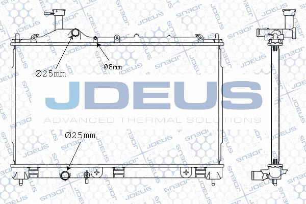 Jdeus M-0180700 - Radiator, mühərrikin soyudulması furqanavto.az