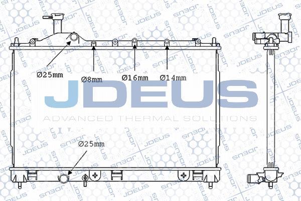 Jdeus M-0180710 - Radiator, mühərrikin soyudulması furqanavto.az