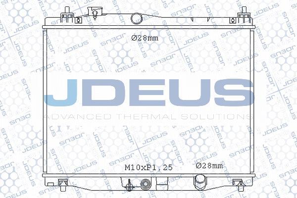 Jdeus M-0130070 - Radiator, mühərrikin soyudulması furqanavto.az