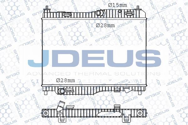 Jdeus M-012069A - Radiator, mühərrikin soyudulması furqanavto.az