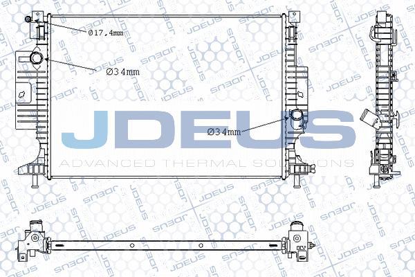 Jdeus M-0120660 - Radiator, mühərrikin soyudulması www.furqanavto.az