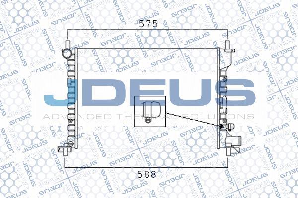 Jdeus M-0120850 - Radiator, mühərrikin soyudulması furqanavto.az