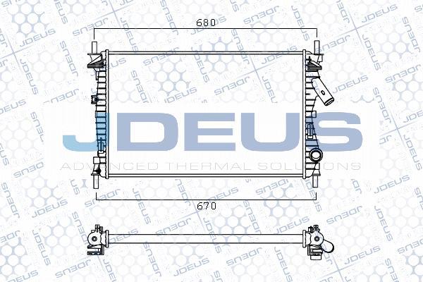 Jdeus M-0120270 - Radiator, mühərrikin soyudulması furqanavto.az