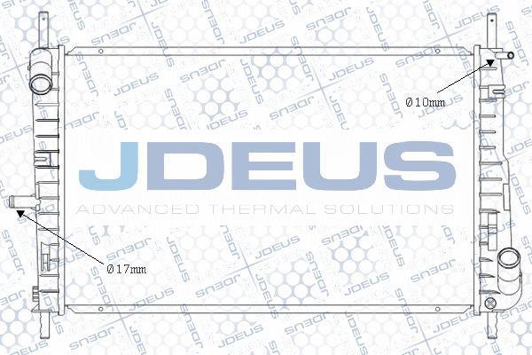 Jdeus M-0121120 - Radiator, mühərrikin soyudulması furqanavto.az