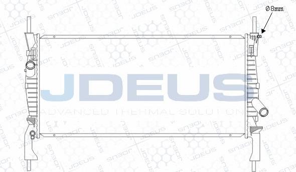 Jdeus M-0121170 - Radiator, mühərrikin soyudulması furqanavto.az