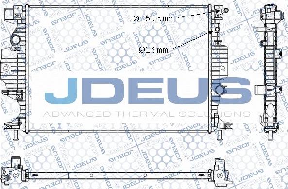 Jdeus M-0121310 - Radiator, mühərrikin soyudulması furqanavto.az