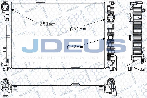 Jdeus M-0170520 - Radiator, mühərrikin soyudulması furqanavto.az