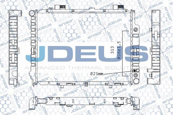 Jdeus M-0170650 - Radiator, mühərrikin soyudulması furqanavto.az