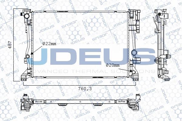 Jdeus M-0171040 - Radiator, mühərrikin soyudulması furqanavto.az