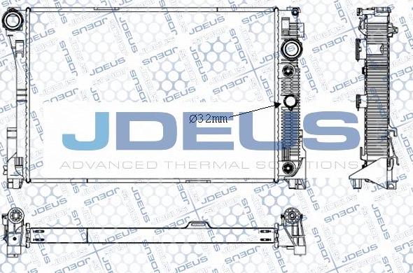 Jdeus M-0171010 - Radiator, mühərrikin soyudulması furqanavto.az