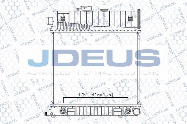 Jdeus M-0171290 - Radiator, mühərrikin soyudulması furqanavto.az