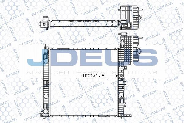 Jdeus M-0171210 - Radiator, mühərrikin soyudulması furqanavto.az