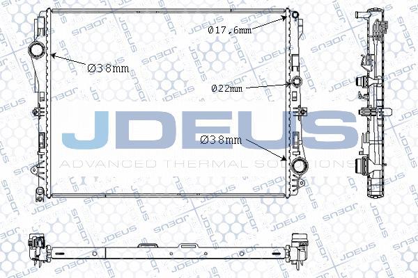 Jdeus M-0171230 - Radiator, mühərrikin soyudulması www.furqanavto.az