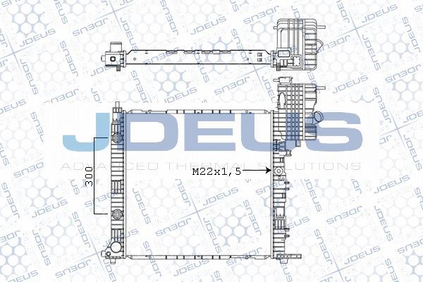 Jdeus M-0171220 - Radiator, mühərrikin soyudulması furqanavto.az