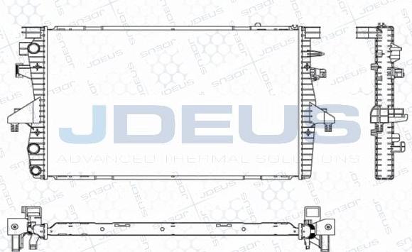 Jdeus M-0300520 - Radiator, mühərrikin soyudulması furqanavto.az