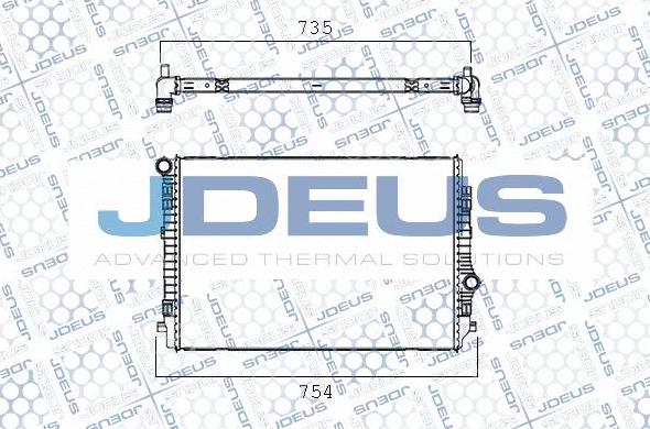 Jdeus M-0300720 - Radiator, mühərrikin soyudulması furqanavto.az