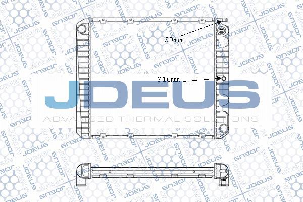 Jdeus M-0310210 - Radiator, mühərrikin soyudulması furqanavto.az