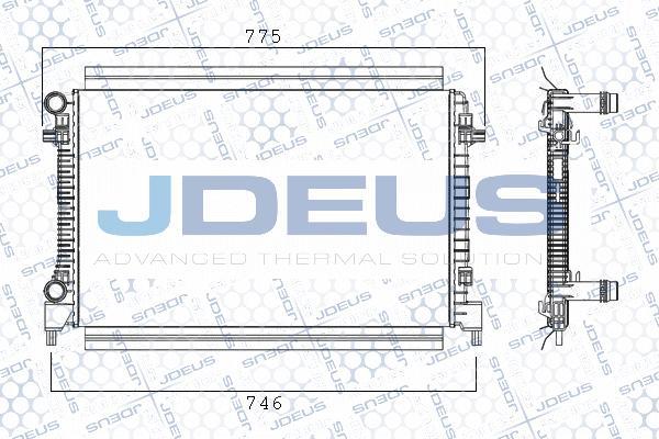 Jdeus M-038005A - Radiator, mühərrikin soyudulması furqanavto.az