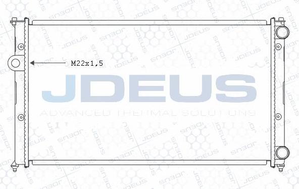 Jdeus M-0250051 - Radiator, mühərrikin soyudulması furqanavto.az