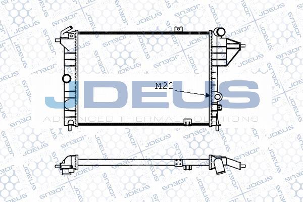 Jdeus M-0200580 - Radiator, mühərrikin soyudulması furqanavto.az