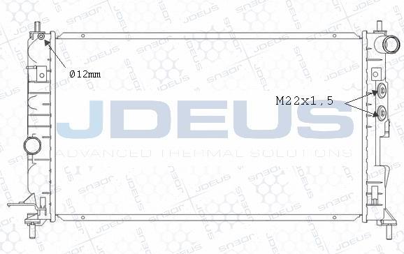 Jdeus M-0200681 - Radiator, mühərrikin soyudulması furqanavto.az