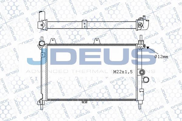 Jdeus M-0200620 - Radiator, mühərrikin soyudulması furqanavto.az