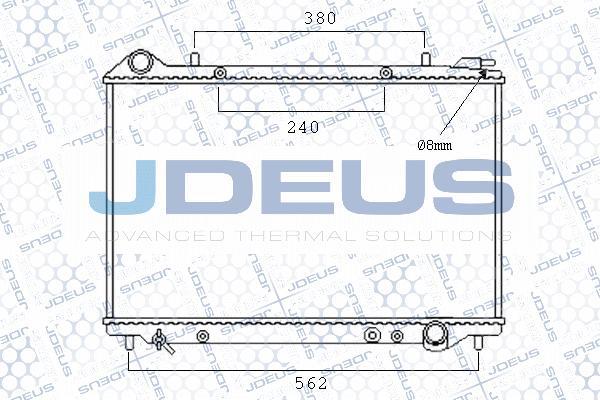 Jdeus M-0200340 - Radiator, mühərrikin soyudulması furqanavto.az