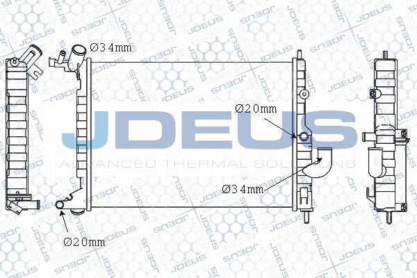 Jdeus M-020033A - Radiator, mühərrikin soyudulması furqanavto.az