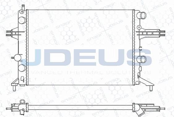 Jdeus M-0200740 - Radiator, mühərrikin soyudulması furqanavto.az