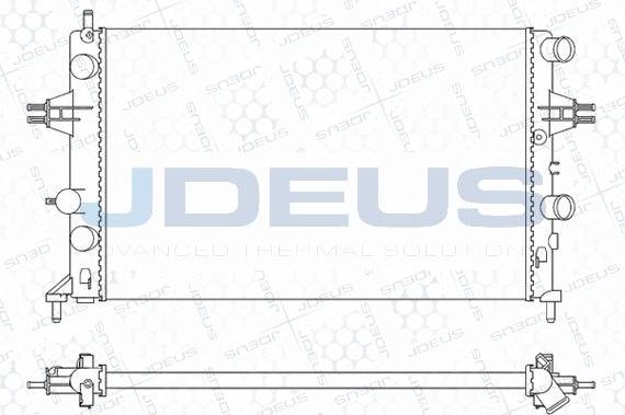 Jdeus M-0200750 - Radiator, mühərrikin soyudulması furqanavto.az