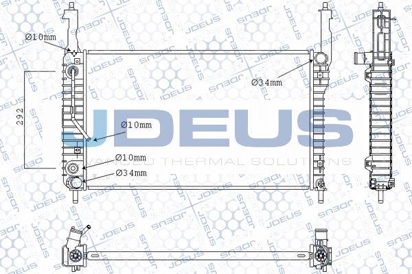 Jdeus M-0200700 - Radiator, mühərrikin soyudulması furqanavto.az