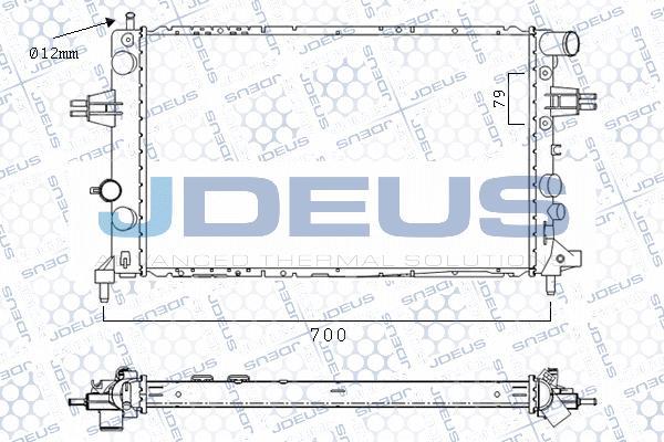 Jdeus M-0200780 - Radiator, mühərrikin soyudulması furqanavto.az