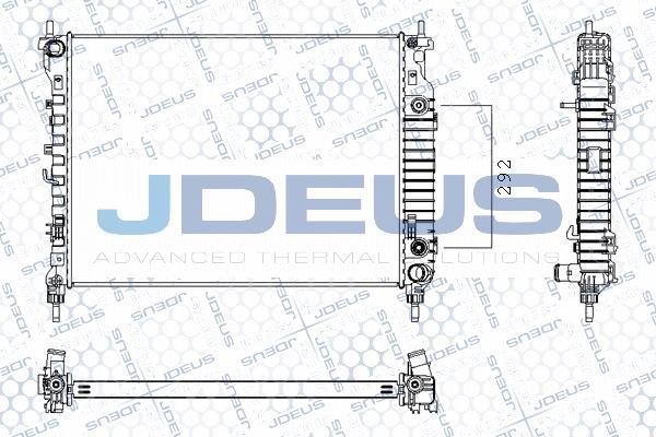 Jdeus M-0201300 - Radiator, mühərrikin soyudulması furqanavto.az
